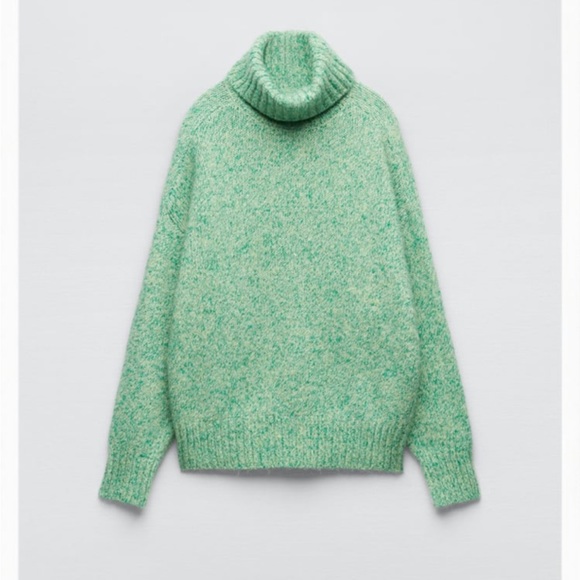 Zara Sweaters Zara High Collar Knit Turtleneck Sweater Poshmark